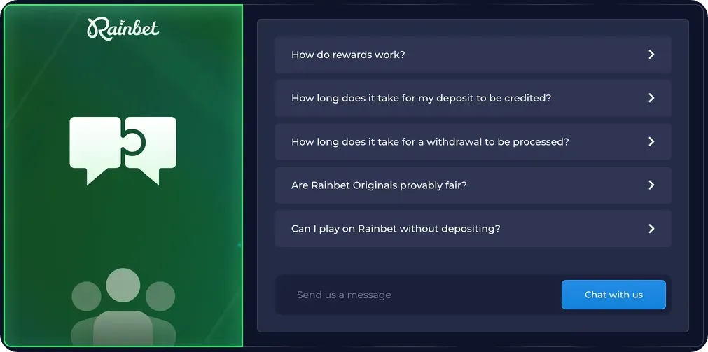 Support for Rainbet