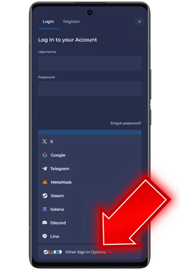 Rainbet Social login